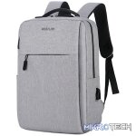 Backpack Travel Bag 15" USB Port and Multi-Pocket Design Grey - LB200 - Image 2